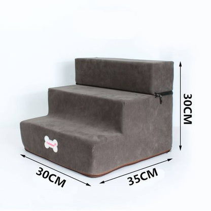 Dog Stairs Pet Climbing Ladder Sponge Steps Small Dogs Teddy On The Sofa Bed Climbing Ladder